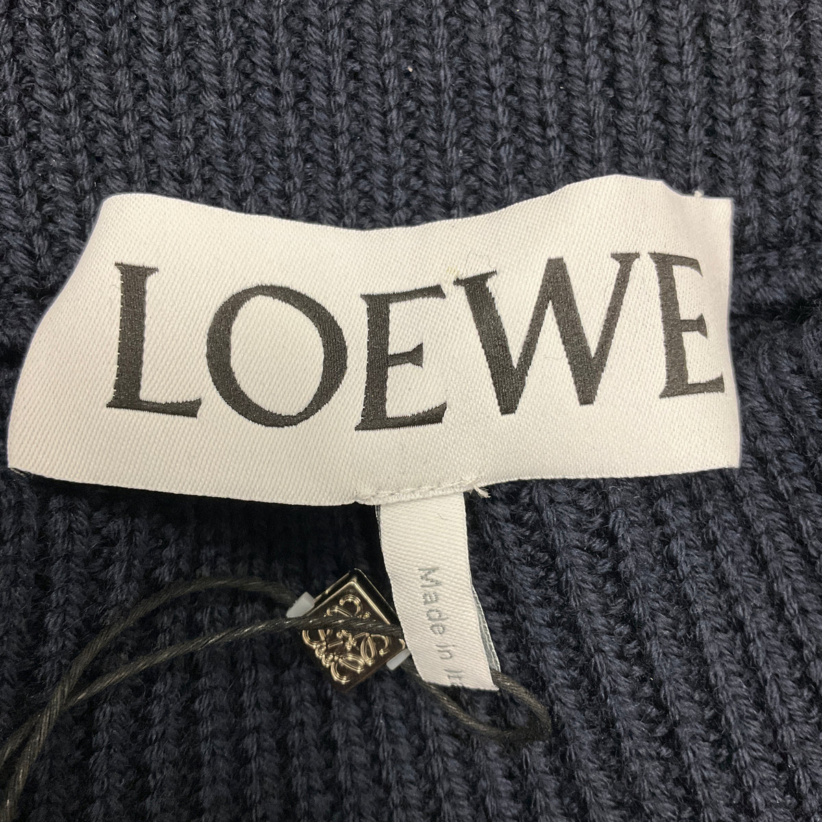 Loewe Navy Blue / Marino Layered Wool Knit Skirt Trousers