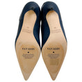 Load image into Gallery viewer, Arteana Navy Blue Leather Booties with Lace Embroidered Cuff
