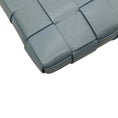 Load image into Gallery viewer, Bottega Veneta Light Blue Intrecciato Leather Snap Clutch Bag
