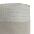 Load image into Gallery viewer, Paris Texas Bone China Embossed Croco Canvas Tall Boots
