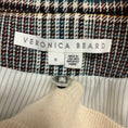 Load image into Gallery viewer, Veronica Beard Ivory / Teal Multi Plaid Jacket with Ivory Wool and Cashmere Knit Dickey
