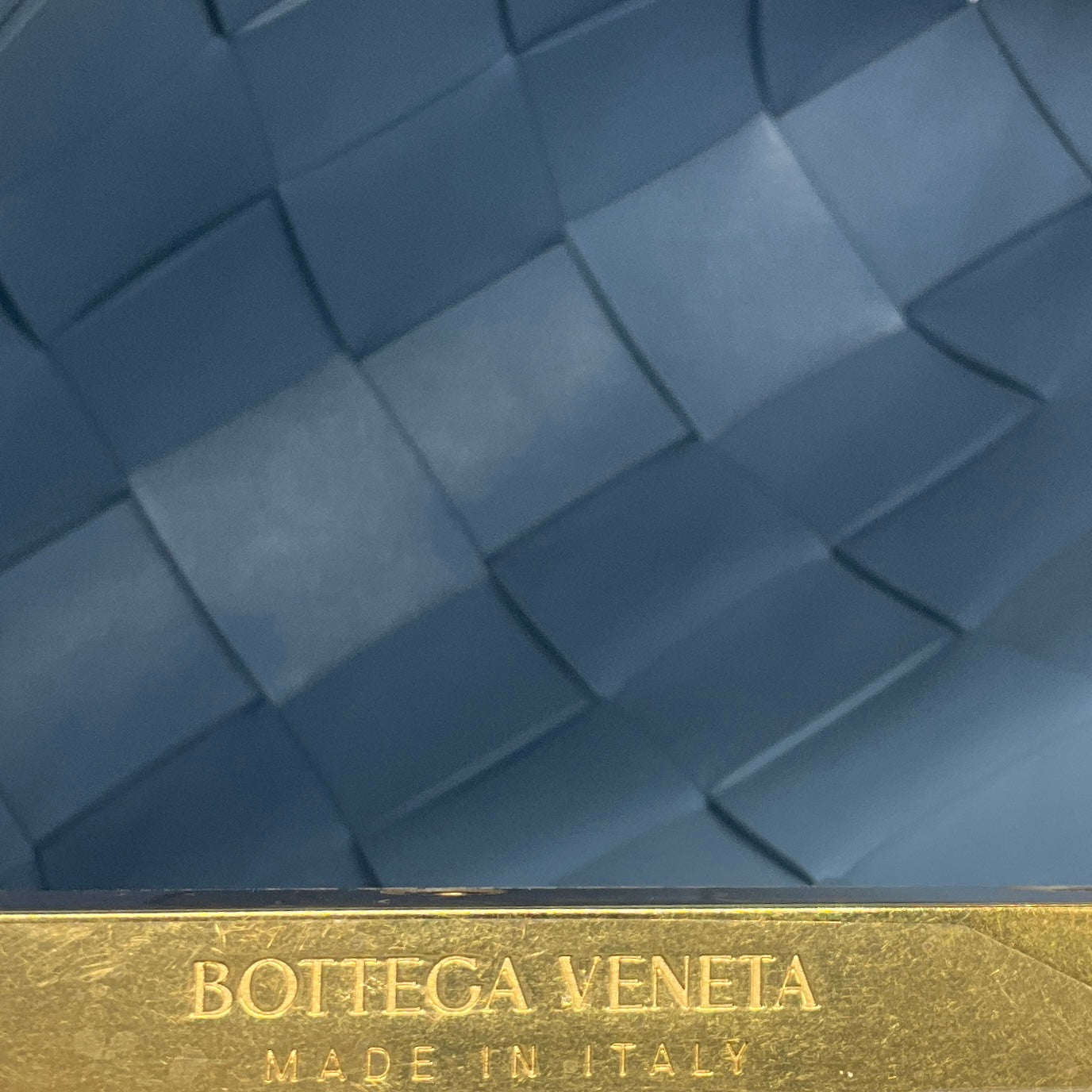 Bottega Veneta Light Blue Intrecciato Leather Snap Clutch Bag