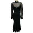 Load image into Gallery viewer, Jonathan Simkhai Black Crochet Knit Midi Dress
