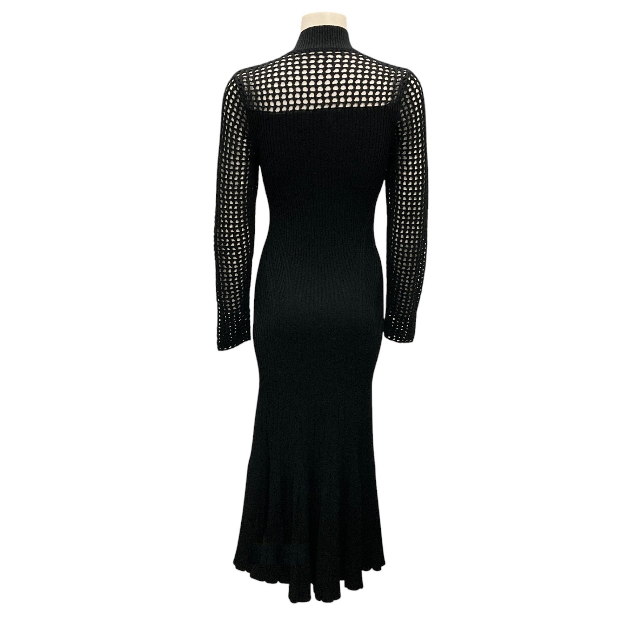 Jonathan Simkhai Black Crochet Knit Midi Dress