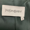 Load image into Gallery viewer, Yves Saint Laurent RARE Forest Green Tie Waist Silk Jacket
