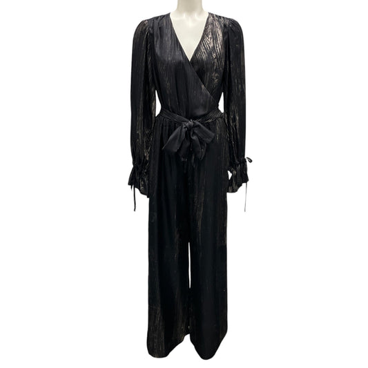 POAN Black Newton Wood Jumpsuit