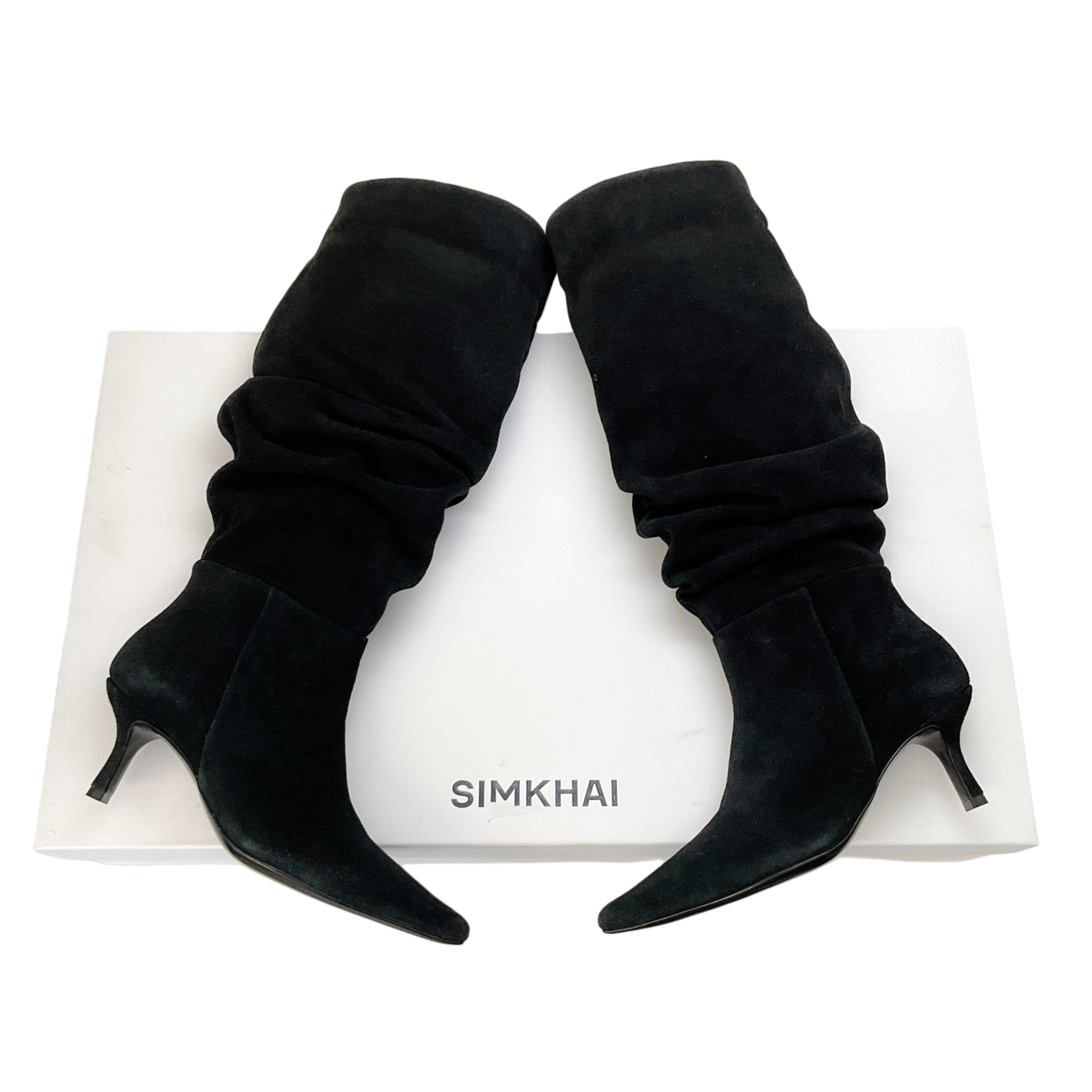 Simkhai Black Suede Jordi Slouch Boots