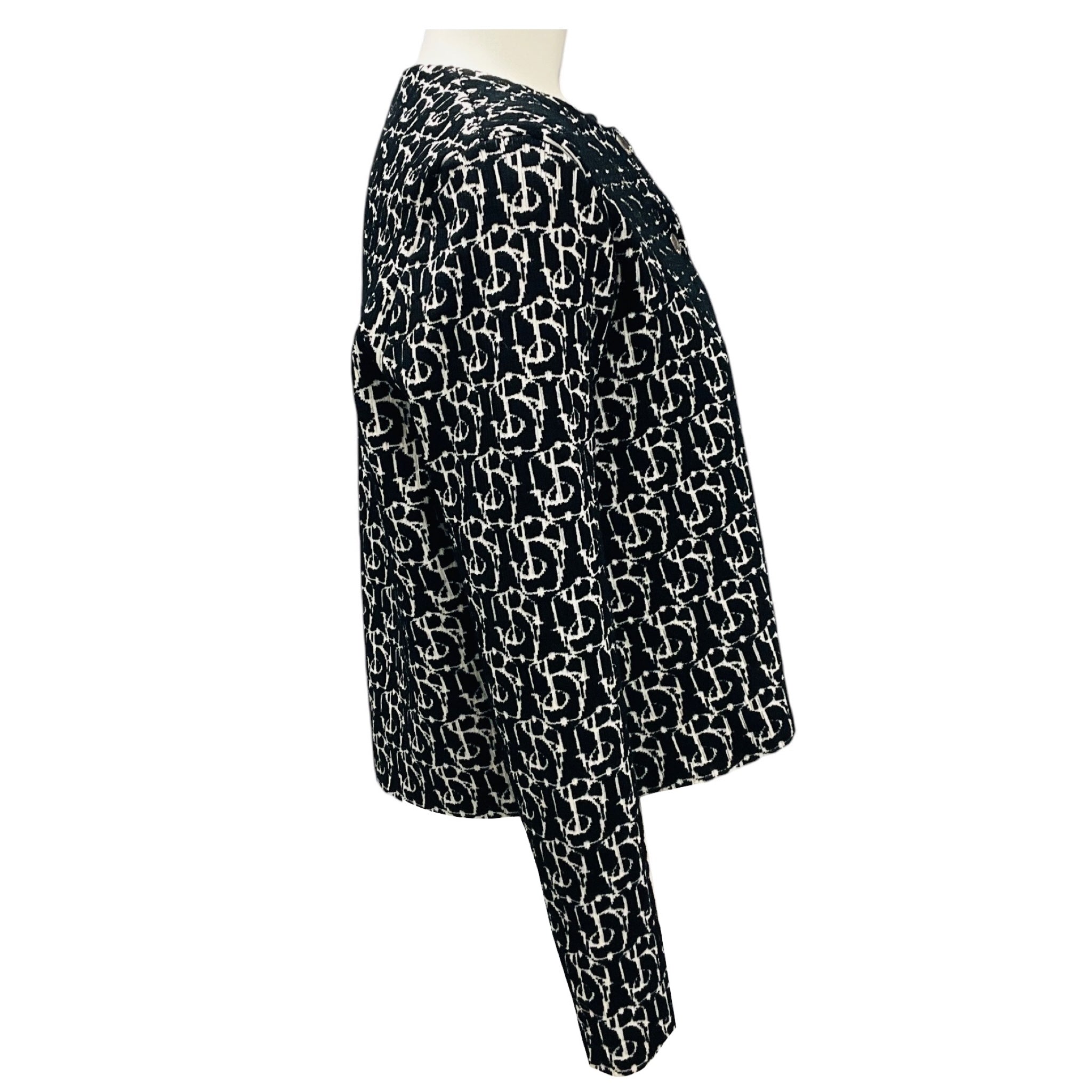 Burberry Black / White B Charm Cardigan