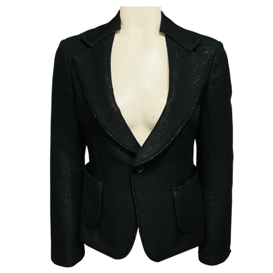 Junya Watanabe Black / Gold Metallic Speckled Blazer