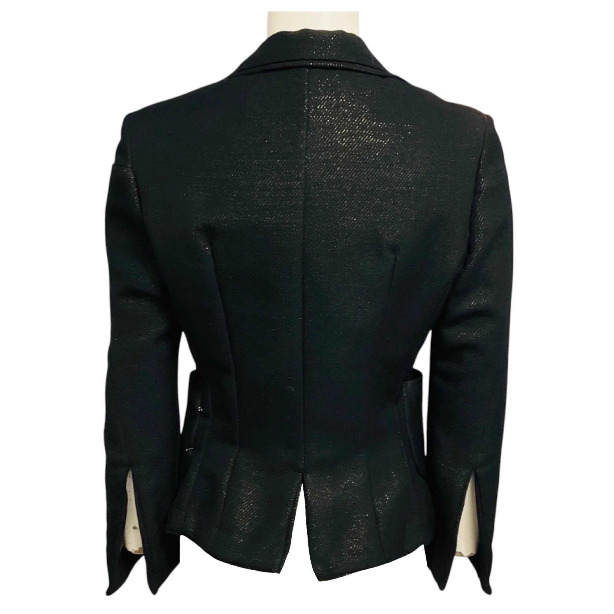 Junya Watanabe Black / Gold Metallic Speckled Blazer