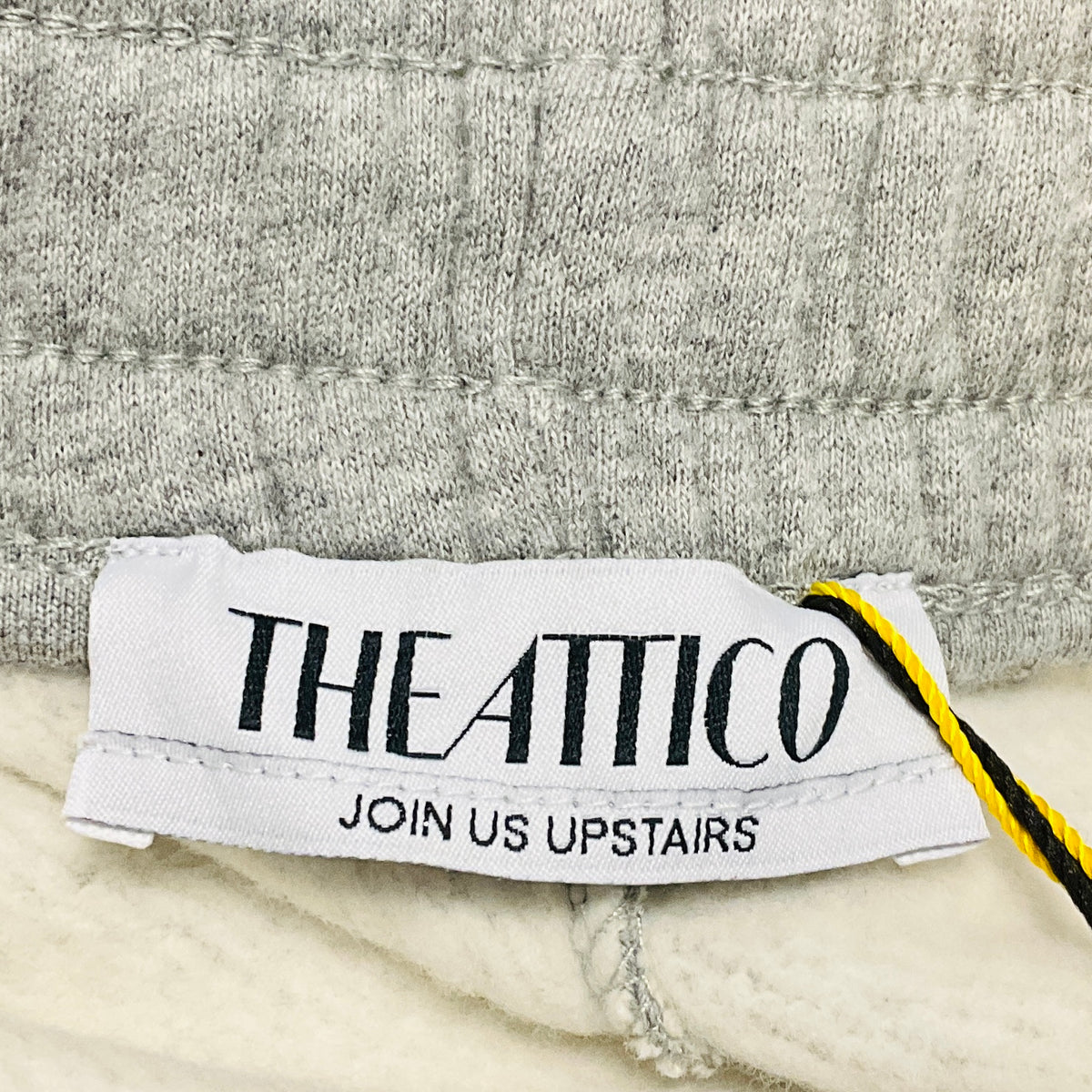 The Attico Grey Melange Cotton Sweatpants