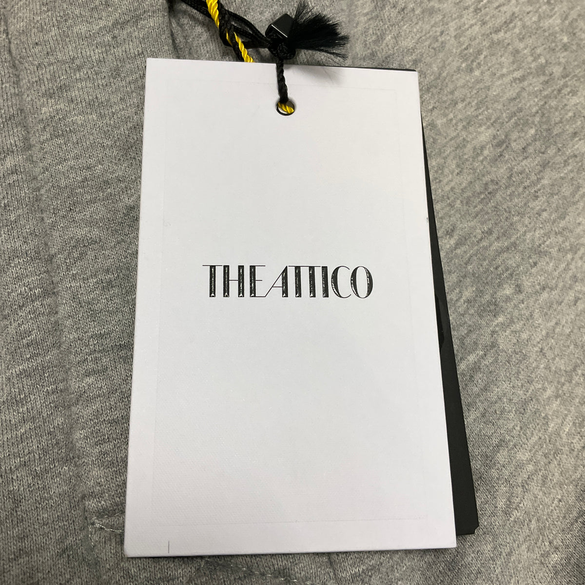 The Attico Grey Melange Cotton Sweatpants