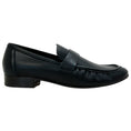 Load image into Gallery viewer, Mansur Gavriel Black Leather Ruched Loafers
