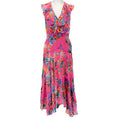 Load image into Gallery viewer, Saloni Pink Multi Floral Rita Midi Dress

