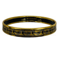 Load image into Gallery viewer, Hermes Gold Plated Enamel Anchor Bangle Bracelet
