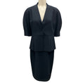 Load image into Gallery viewer, Akris Navy Blue Wool Jacket and Dress Two-Piece Set
