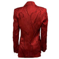 Load image into Gallery viewer, Elie Saab Luscious Red Double Breasted Jacquard Blazer

