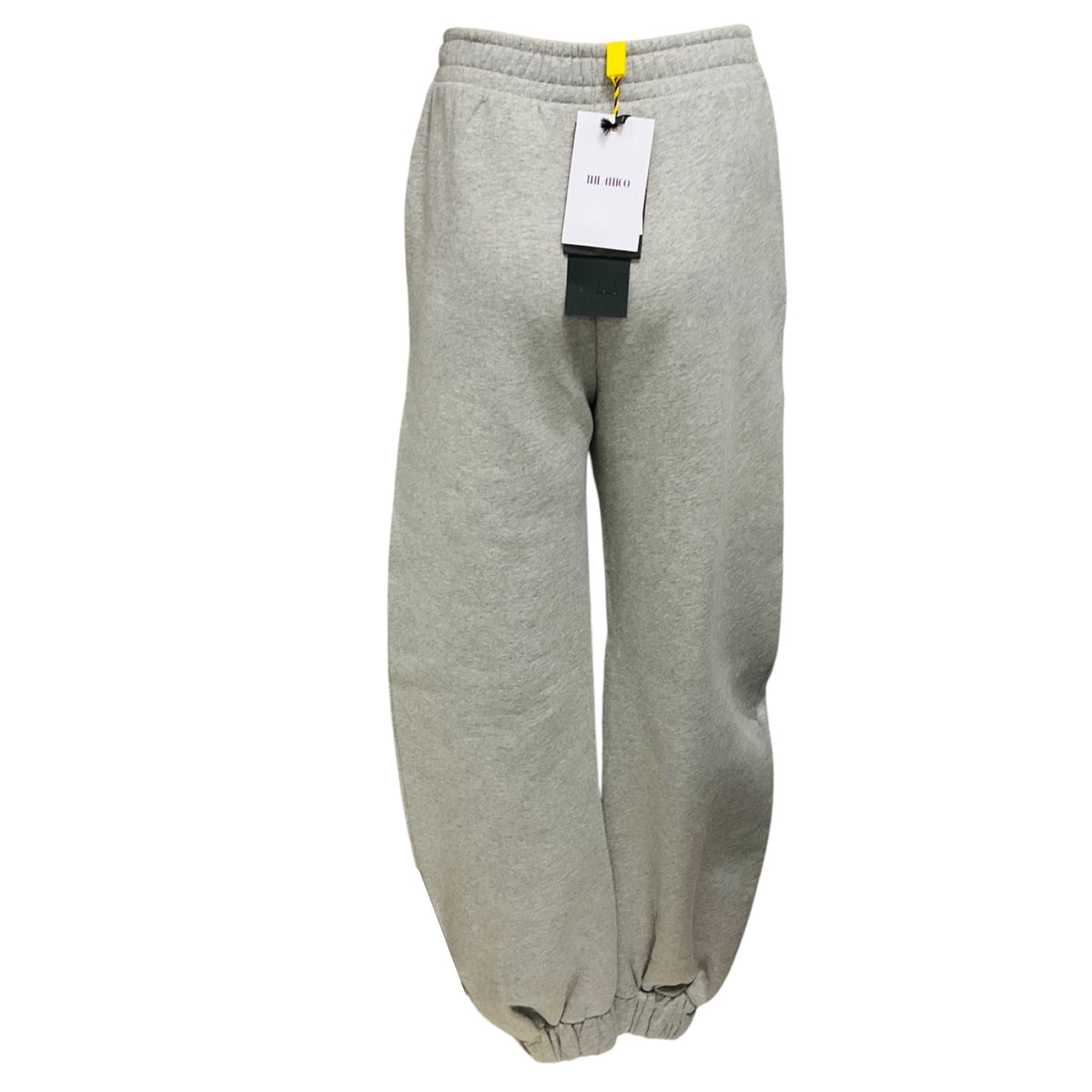The Attico Grey Melange Cotton Sweatpants