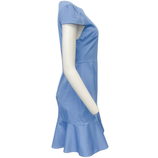 Alice + Olivia Cerulean Blue Kirby Ruffle Dress