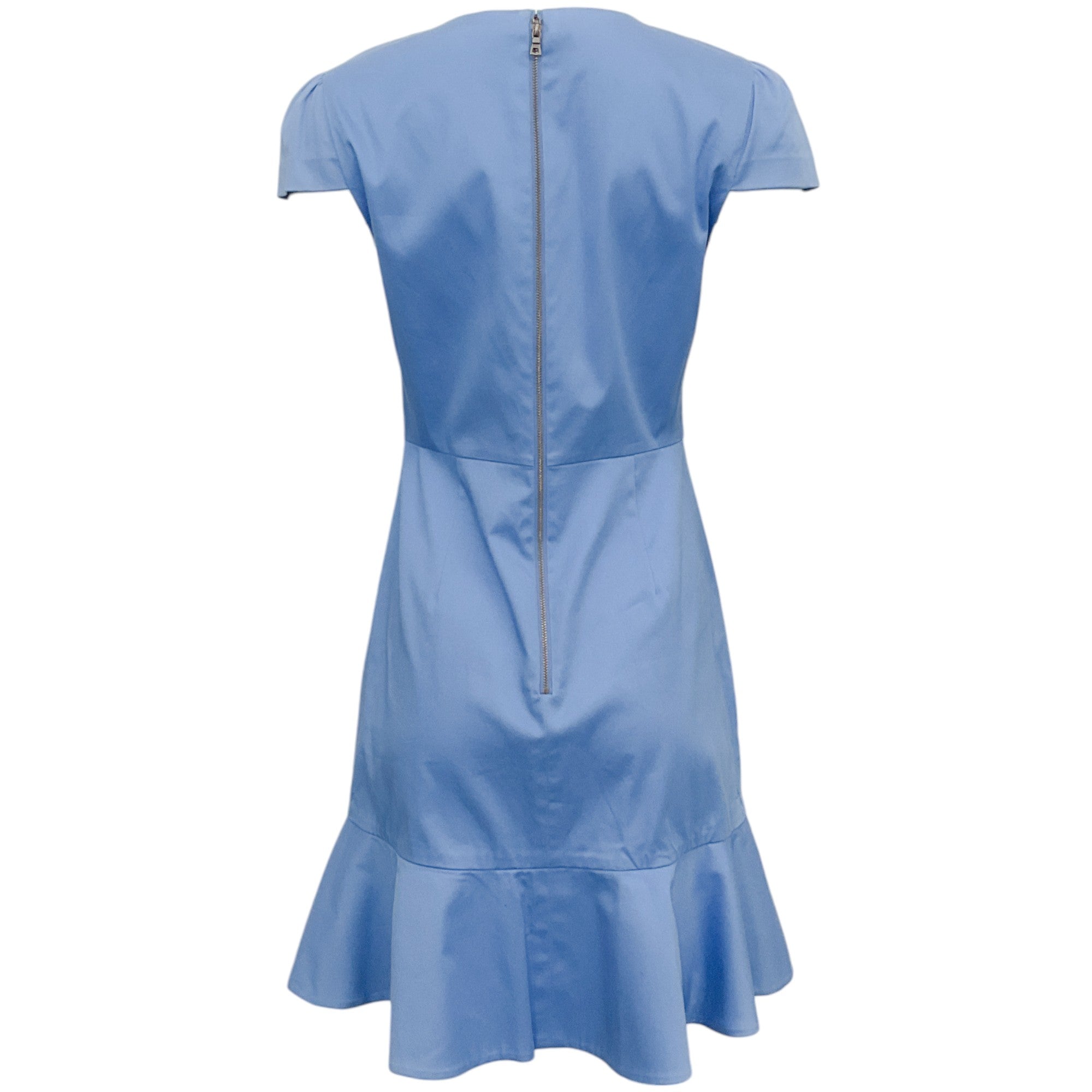 Alice + Olivia Cerulean Blue Kirby Ruffle Dress