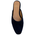 Load image into Gallery viewer, Ann Mashburn Navy Blue Suede Joy Mules
