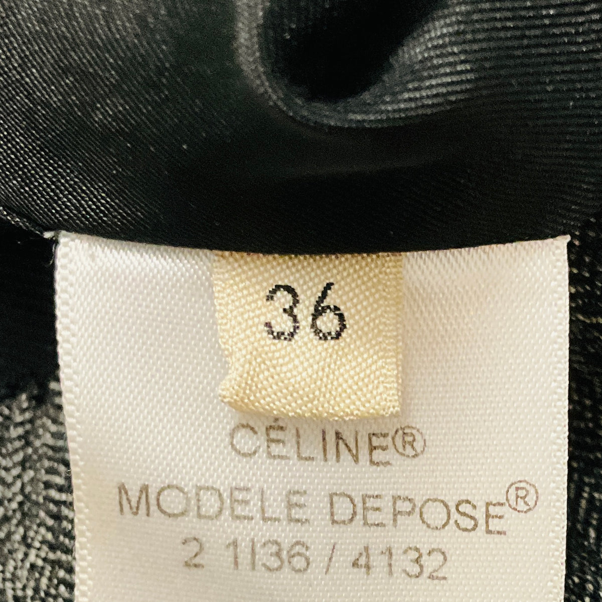 Celine Charcoal Grey / Black Pinstriped Wool Pants with Elastic Waist