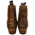 Load image into Gallery viewer, Ann Mashburn Brown Tiger Print Short Cowboy Booties
