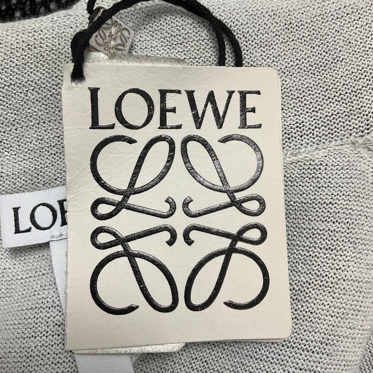 Loewe Black / Silver Double Mesh Top