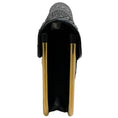 Load image into Gallery viewer, Chloe Black Leather / Suede / Snake Woven Clutch
