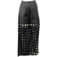 Load image into Gallery viewer, By Malene Birger Black Leather Pants with Square Cut Outs

