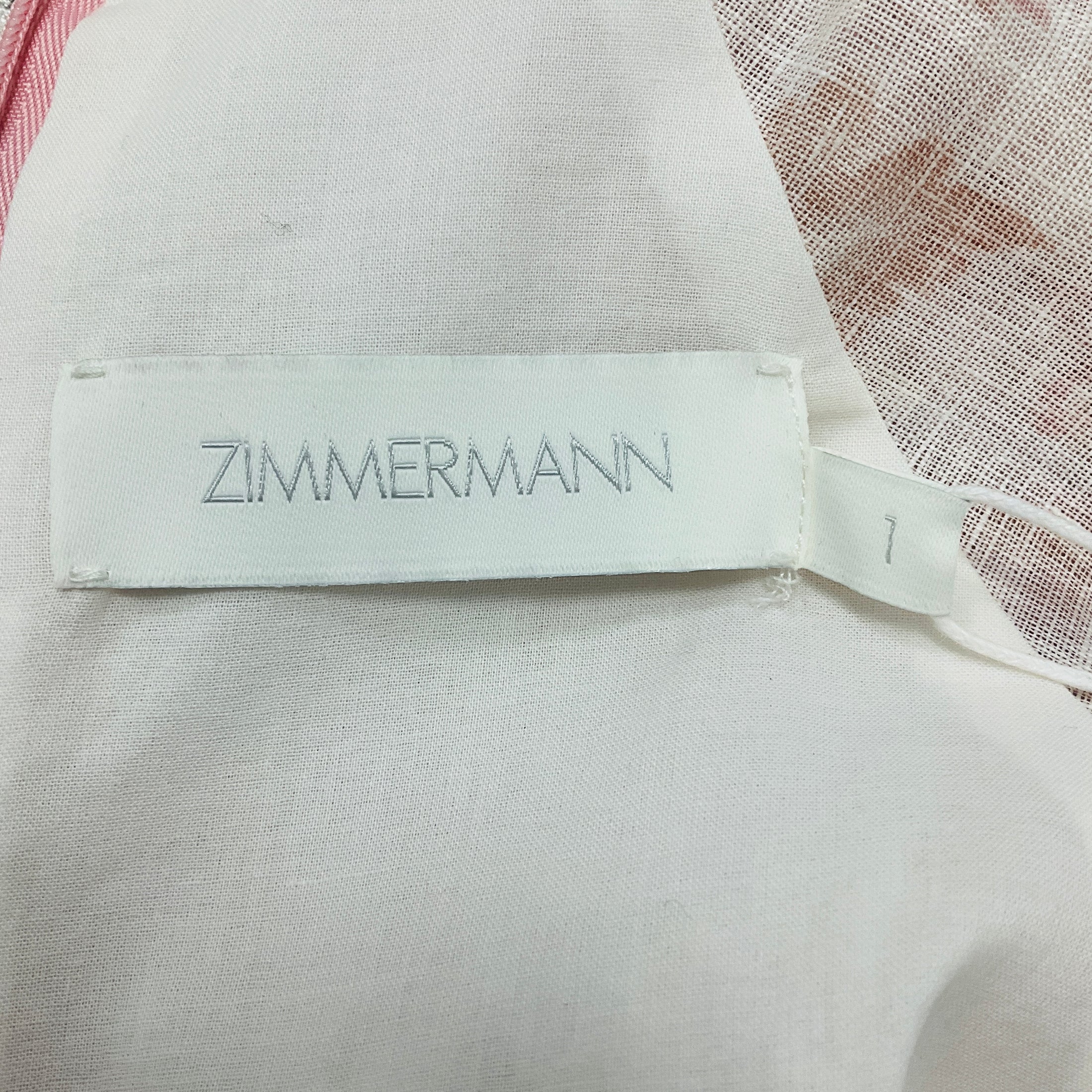 Zimmermann Spliced Lyre Wrap Billow Mini Dress