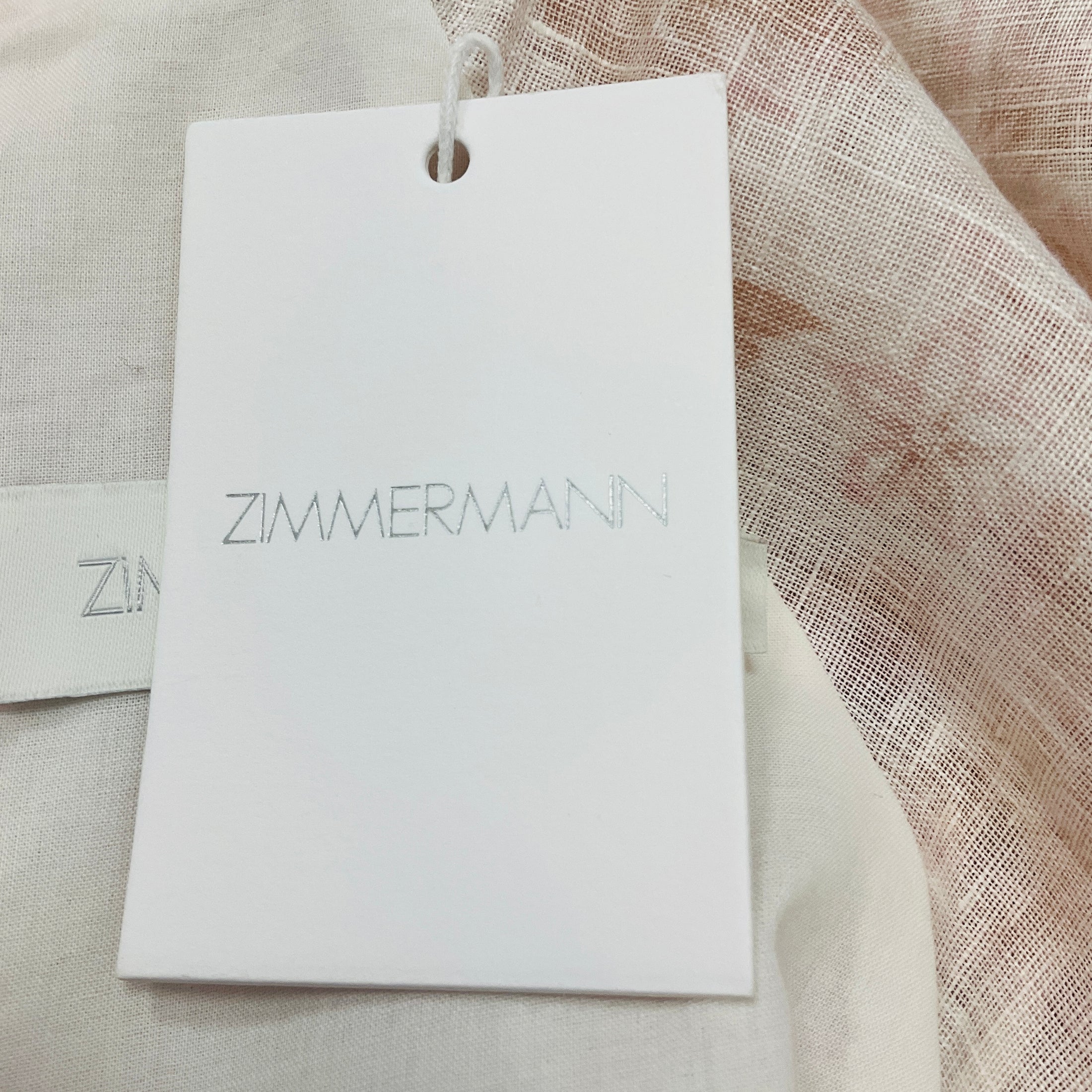 Zimmermann Spliced Lyre Wrap Billow Mini Dress