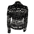 Load image into Gallery viewer, Moschino Cheap and Chic Black / White Patterned Velvet Blazer

