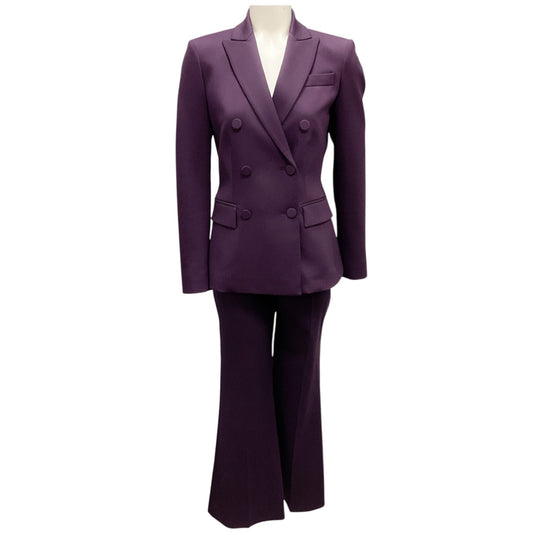 Altuzarra Aubergine Indiana Blazer and Fossett Pants Suit Set