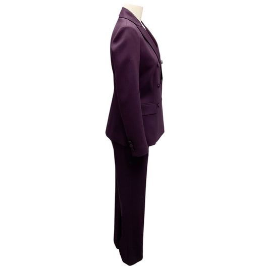 Altuzarra Aubergine Indiana Blazer and Fossett Pants Suit Set