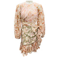 Load image into Gallery viewer, Zimmermann Spliced Lyre Wrap Billow Mini Dress
