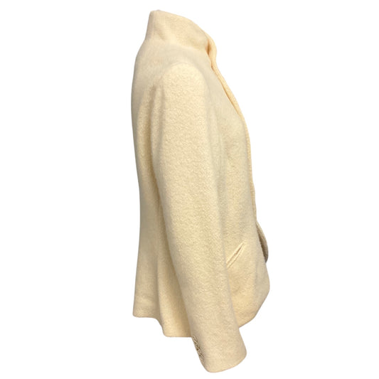 Ralph Lauren Collection Cream Button Front Cashmere Blazer Jacket