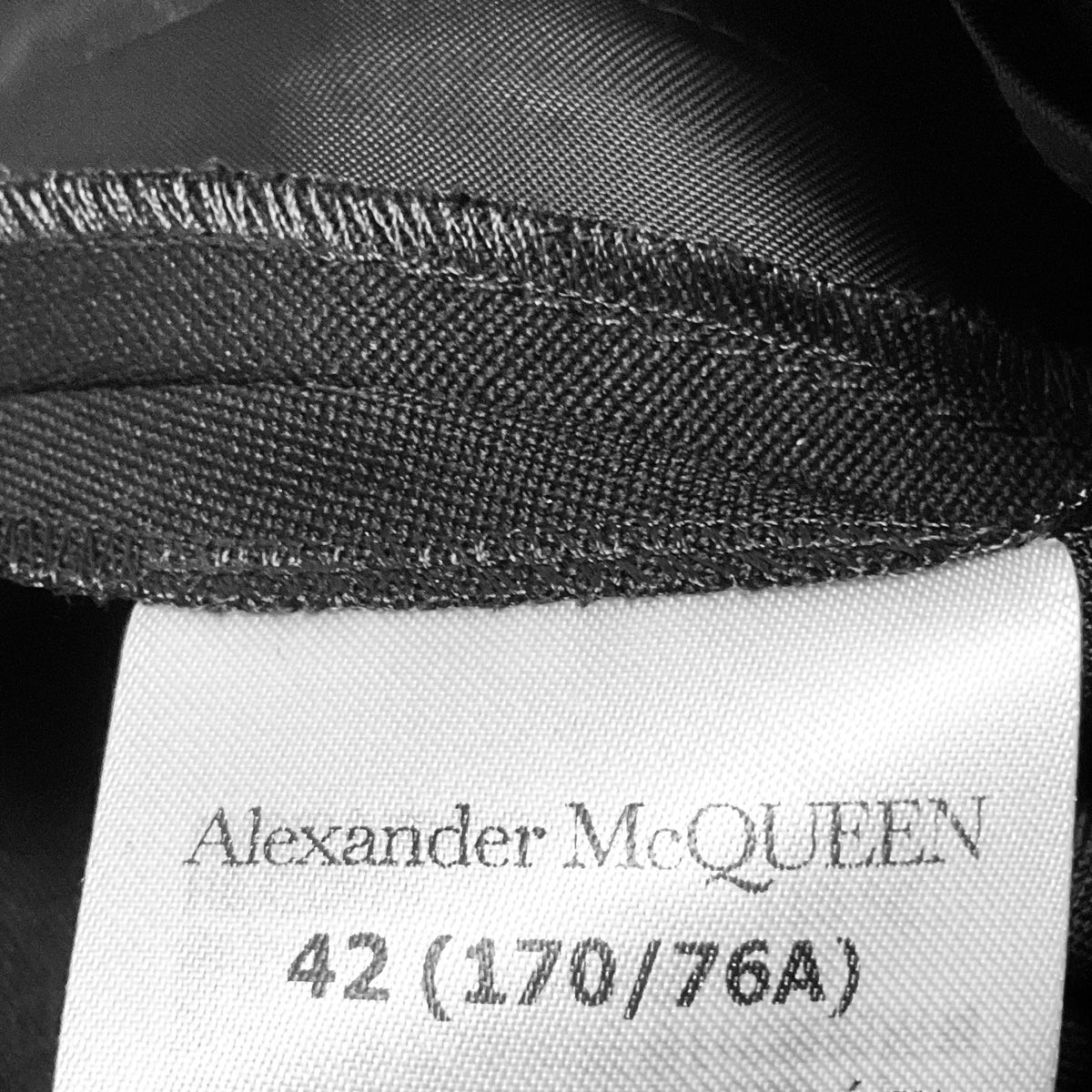 Alexander McQueen Black High Waisted Wide Leg Pants