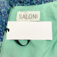 Load image into Gallery viewer, Saloni Acacia Teal Crinkle Silk Ava Dress
