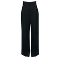 Load image into Gallery viewer, Alexander McQueen Black High Waisted Wide Leg Pants
