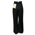 Load image into Gallery viewer, Alexander McQueen Black High Waisted Wide Leg Pants
