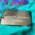 Load image into Gallery viewer, Ralph Lauren Black Label Teal / Blue / Purple Multi Printed Silk Halter Dress
