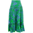 Load image into Gallery viewer, Cara Cara Green Bird Jacobean Tisbury Midi Skirt

