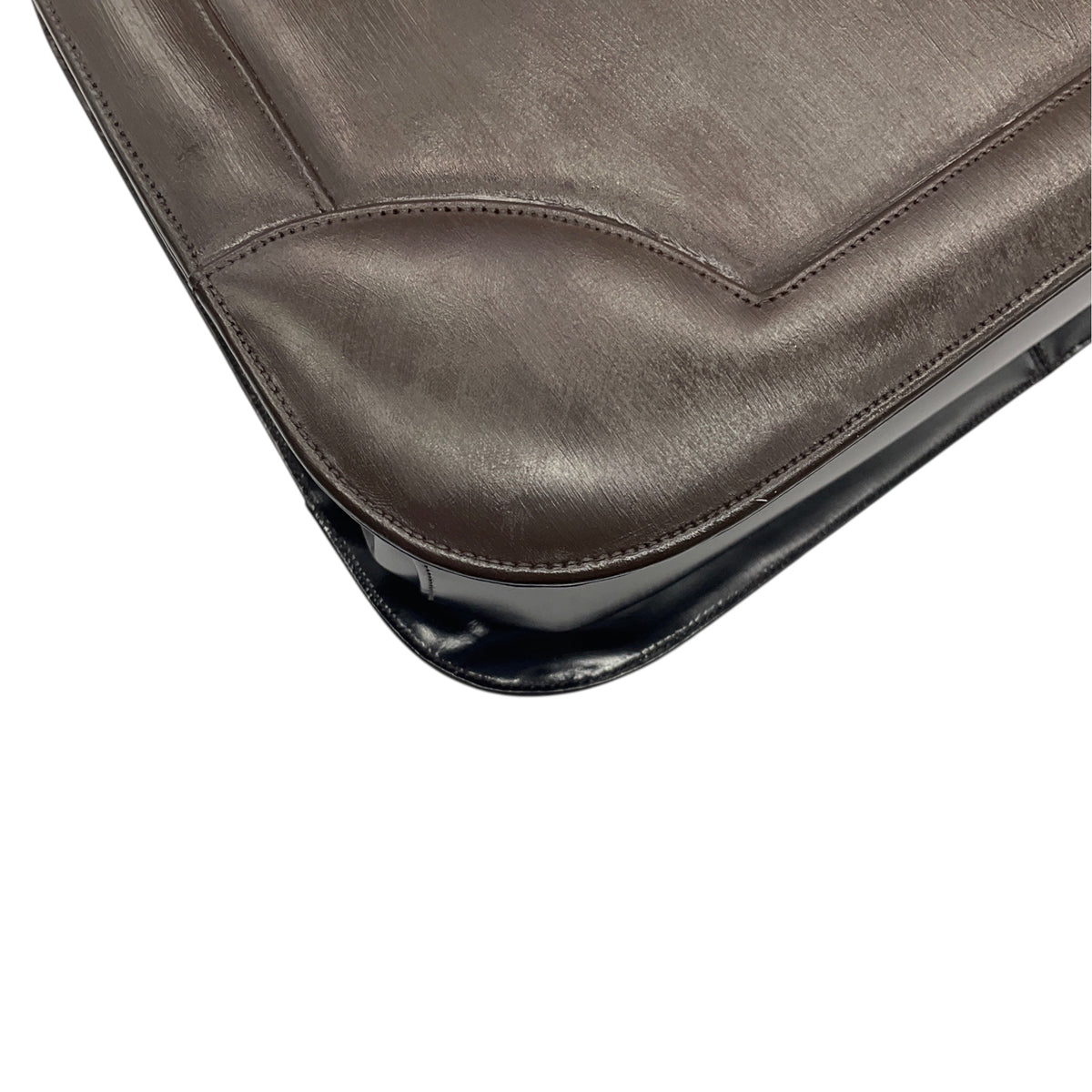 Judith Leiber Brown Leather Top Handle Bag