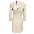 Load image into Gallery viewer, Elisabetta Franchi Milk Double Layer Crepe Zipped Dress

