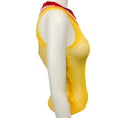 Load image into Gallery viewer, Marni Yellow Wool Open Knit Sleeveless Sweater
