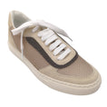 Load image into Gallery viewer, Brunello Cucinelli Beige / Blush Pink Monili Beaded Suede and Mesh Sneakers
