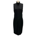 Load image into Gallery viewer, Armani Collezioni Black Sleeveless Viscose Knit Midi Dress
