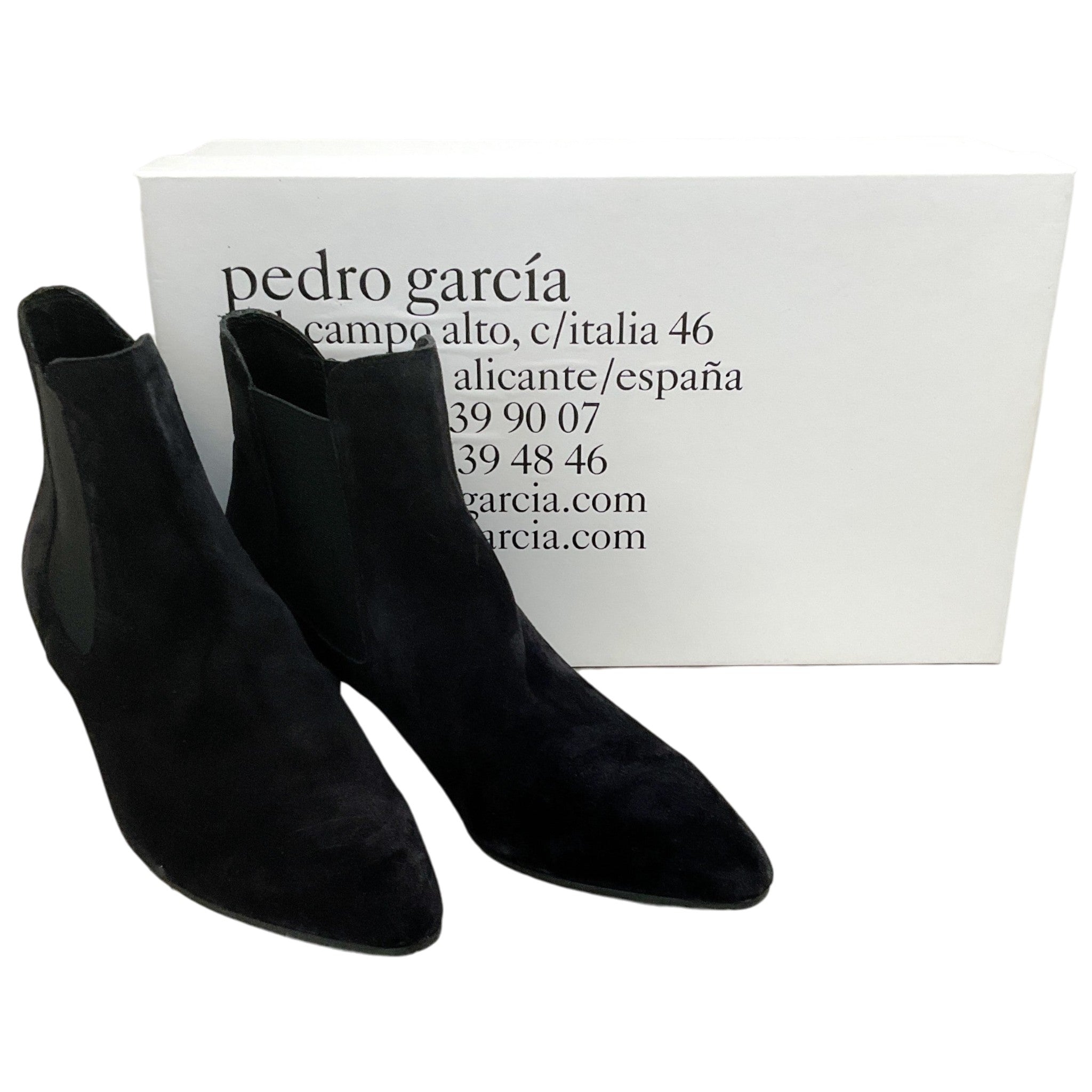 Pedro Garcia Black Suede Amara Ankle Boots