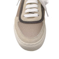 Load image into Gallery viewer, Brunello Cucinelli Beige / Blush Pink Monili Beaded Suede and Mesh Sneakers
